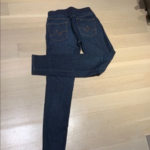 AG Adriano Goldschmied dark wash elastic skinnies